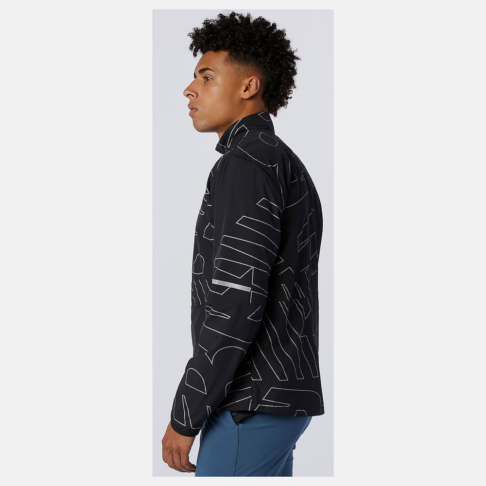 Black Reflective Accelerate Protect Jacket New Balance Clothing