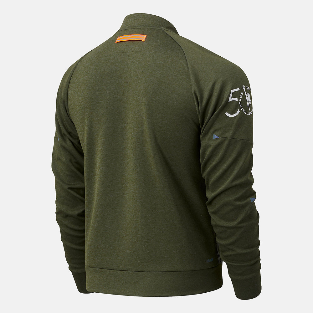 Oak Leaf Green NYC Marathon Q Speed Heat Jacket New Balance Clothing