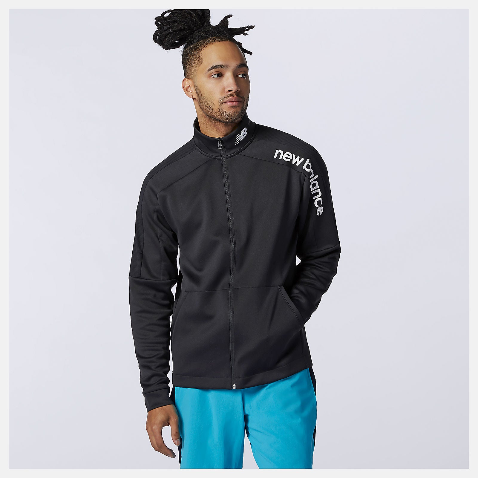Black Tenacity Knit Jacket New Balance Clothing