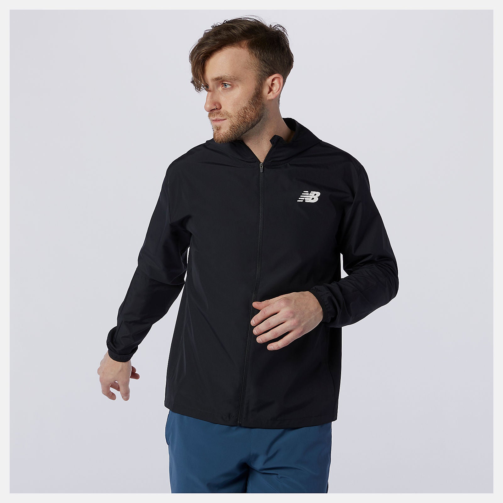 Black Fast Flight Jacket New Balance Clothing