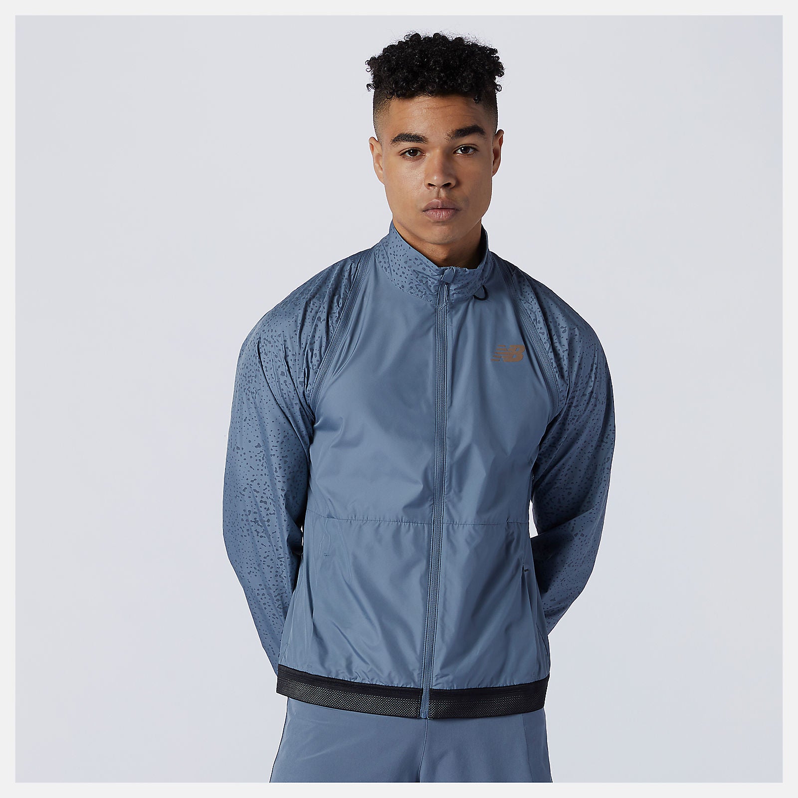 Ocean Grey PMV Portable Jacket New Balance Clothing