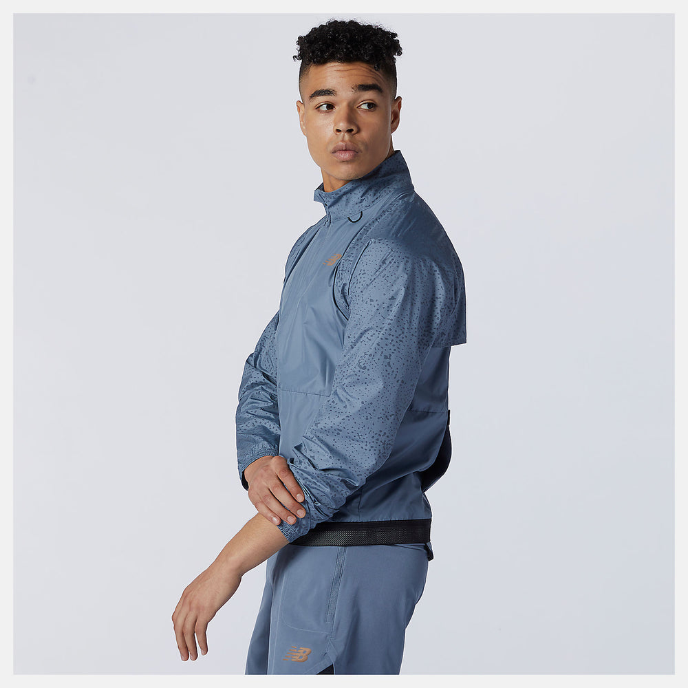 Ocean Grey PMV Portable Jacket New Balance Clothing
