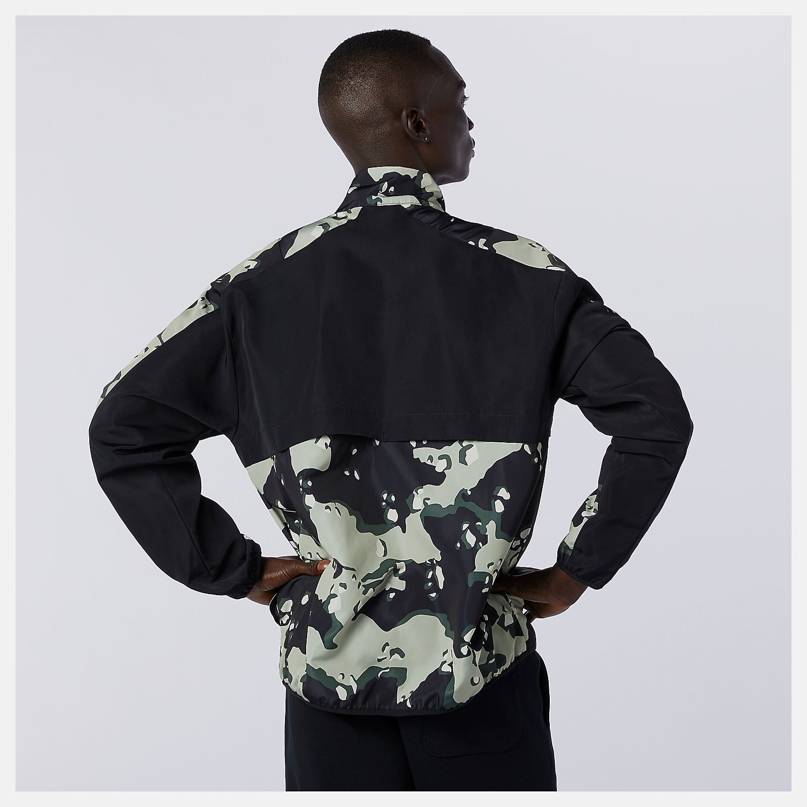 Black/Magnet NB Essentials Camo Anorak New Balance Clothing