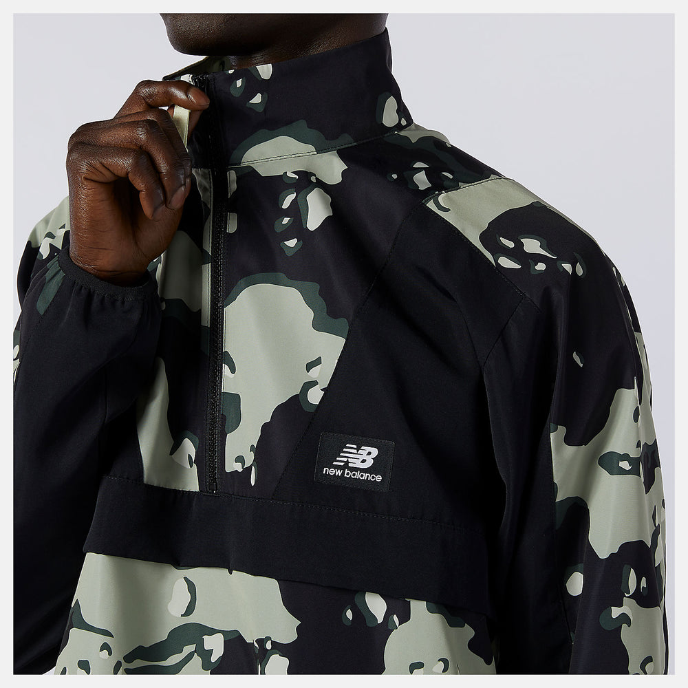 Black/Magnet NB Essentials Camo Anorak New Balance Clothing