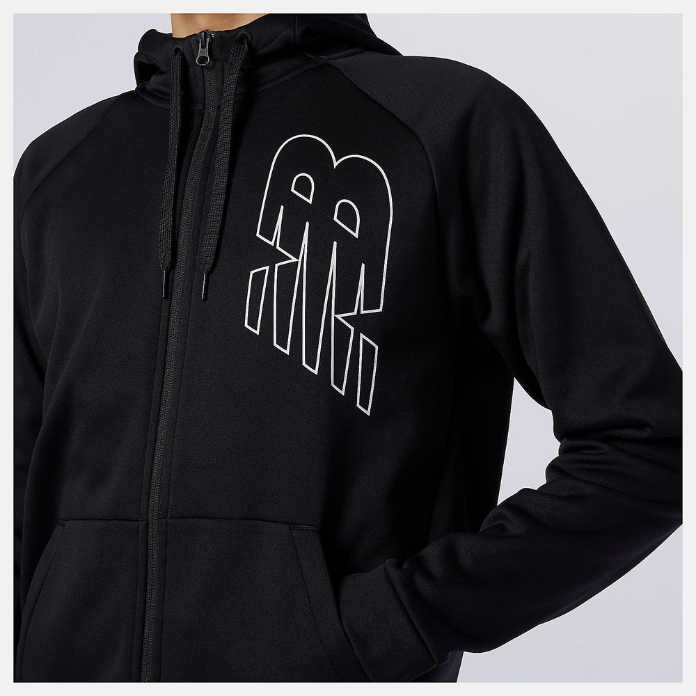 Black Tenacity Performance Fleece Full Zip New Balance Clothing