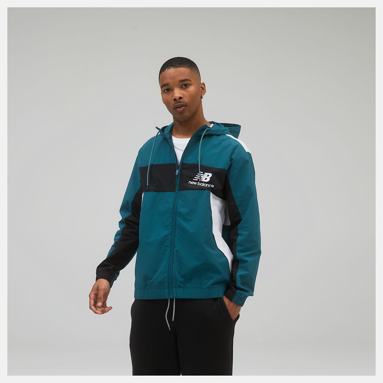 Teal NB Athletics Higher Learning Windbreaker New Balance Clothing