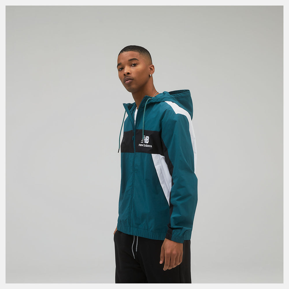 Teal NB Athletics Higher Learning Windbreaker New Balance Clothing