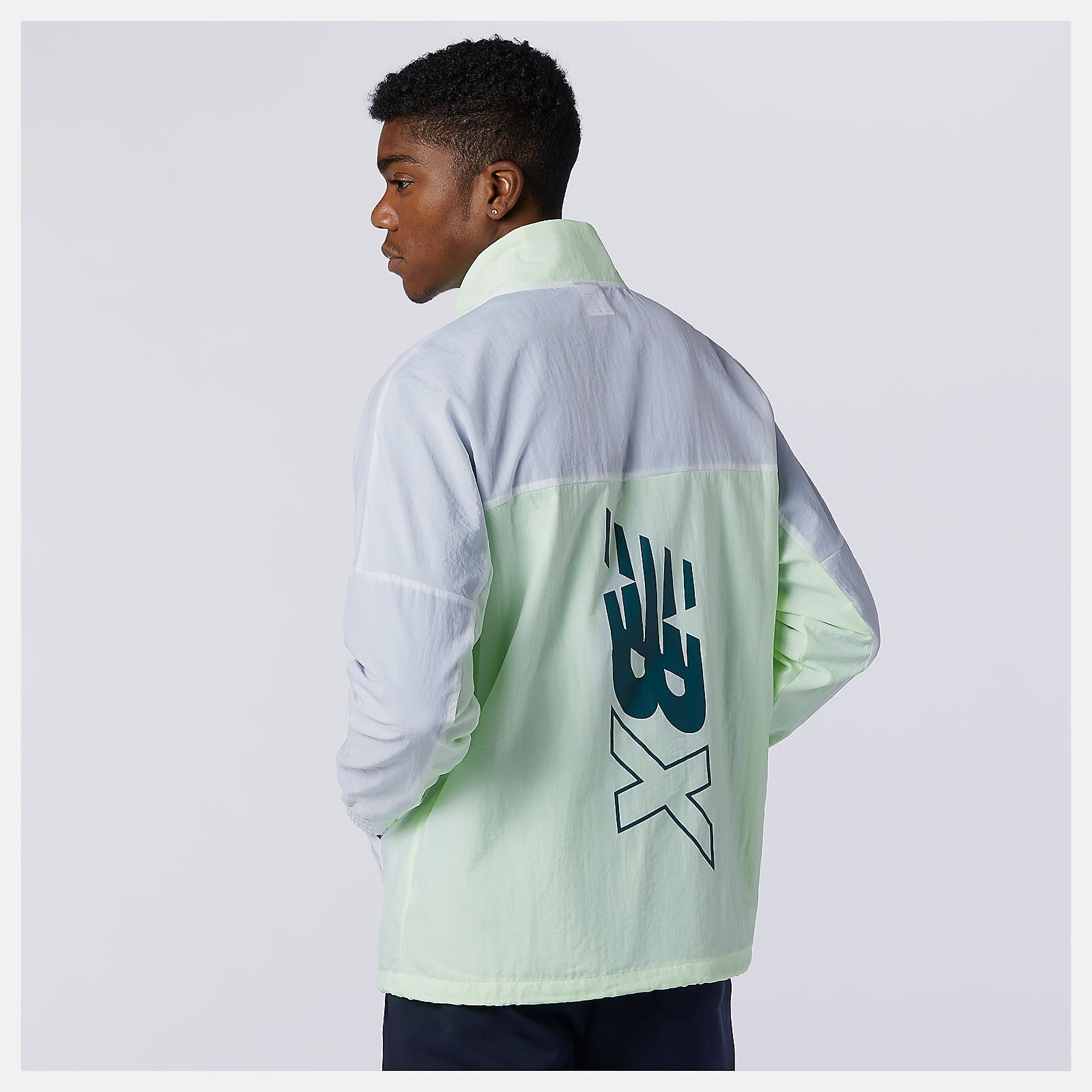 Bleached Lime Glo NB Essentials NBX Jacket New Balance Clothing