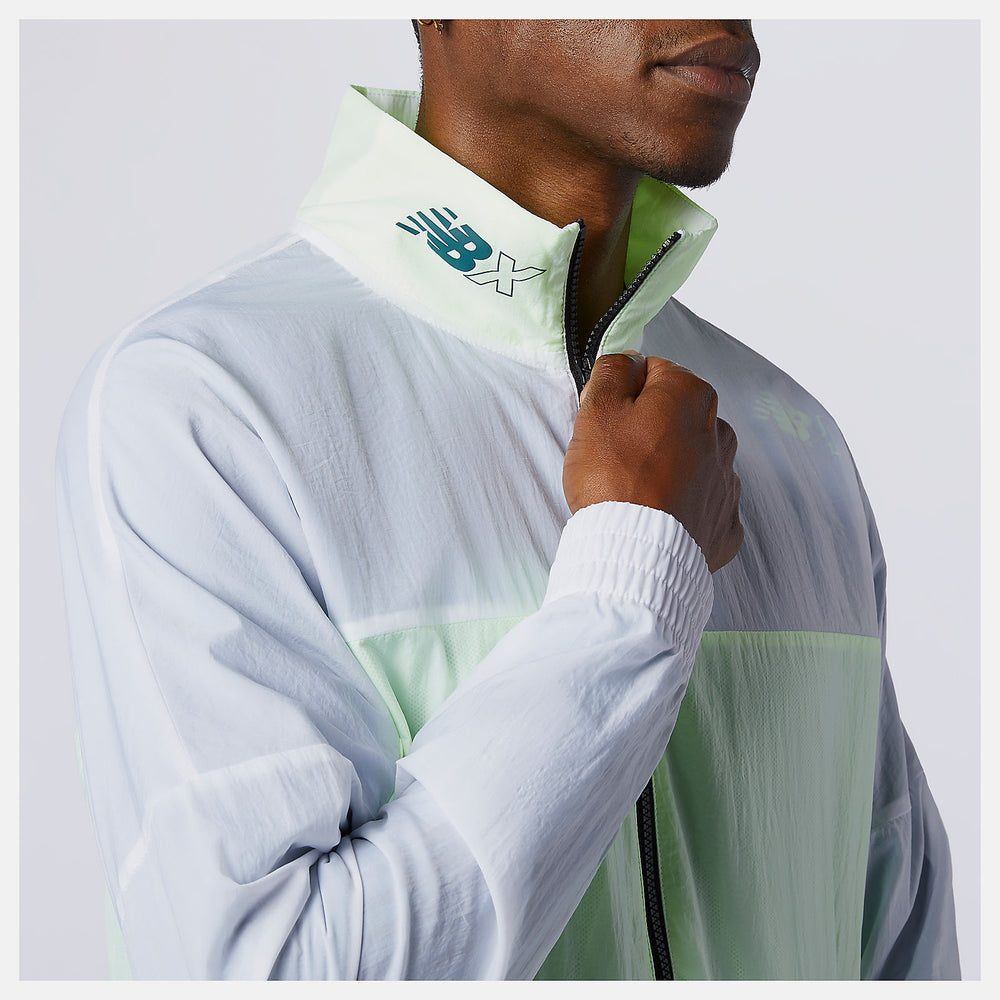 Bleached Lime Glo NB Essentials NBX Jacket New Balance Clothing