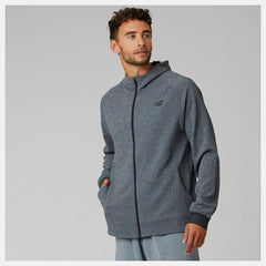 Athletic Grey/Black and White NB Basketball Finisher Full Zip New Balance Clothing