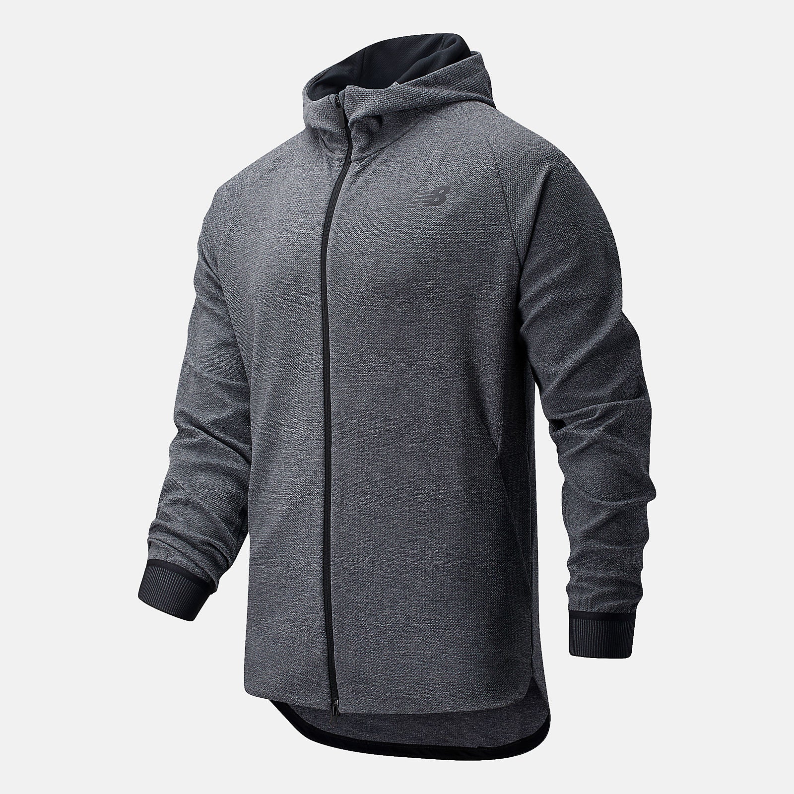 Athletic Grey/Black and White NB Basketball Finisher Full Zip New Balance Clothing