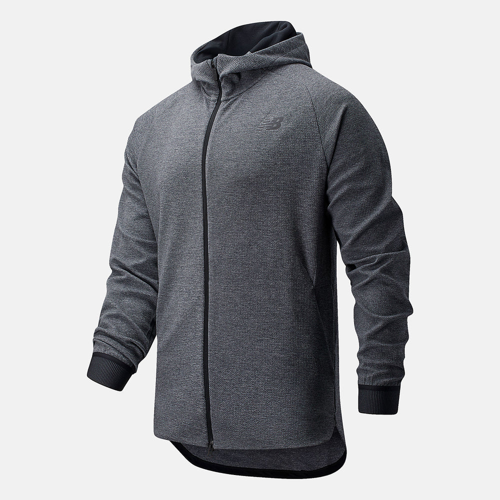 Athletic Grey/Black and White NB Basketball Finisher Full Zip New Balance Clothing