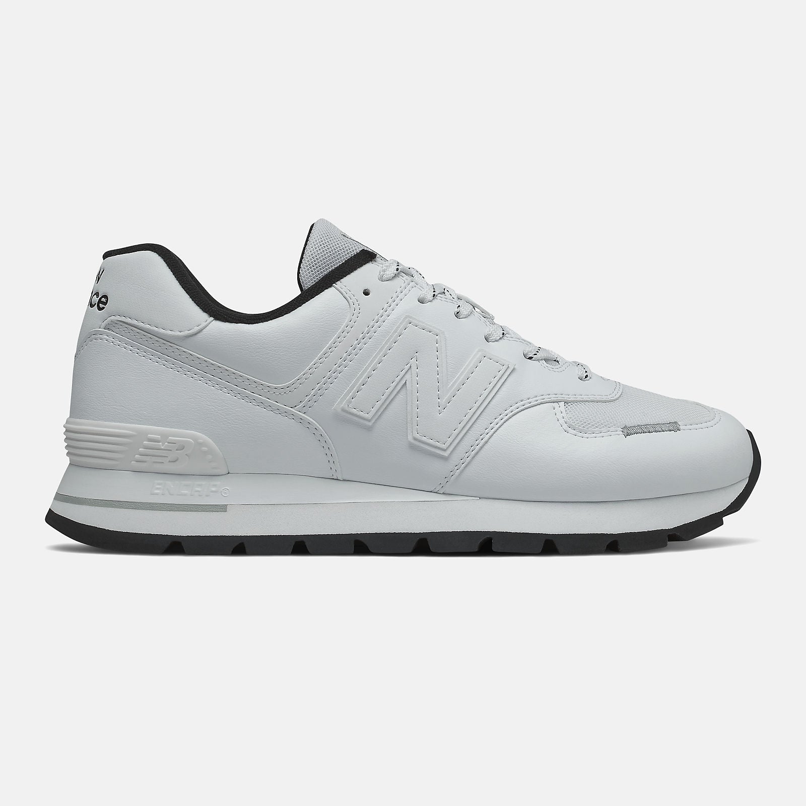 White/Black 574 Rugged New Balance Shoes