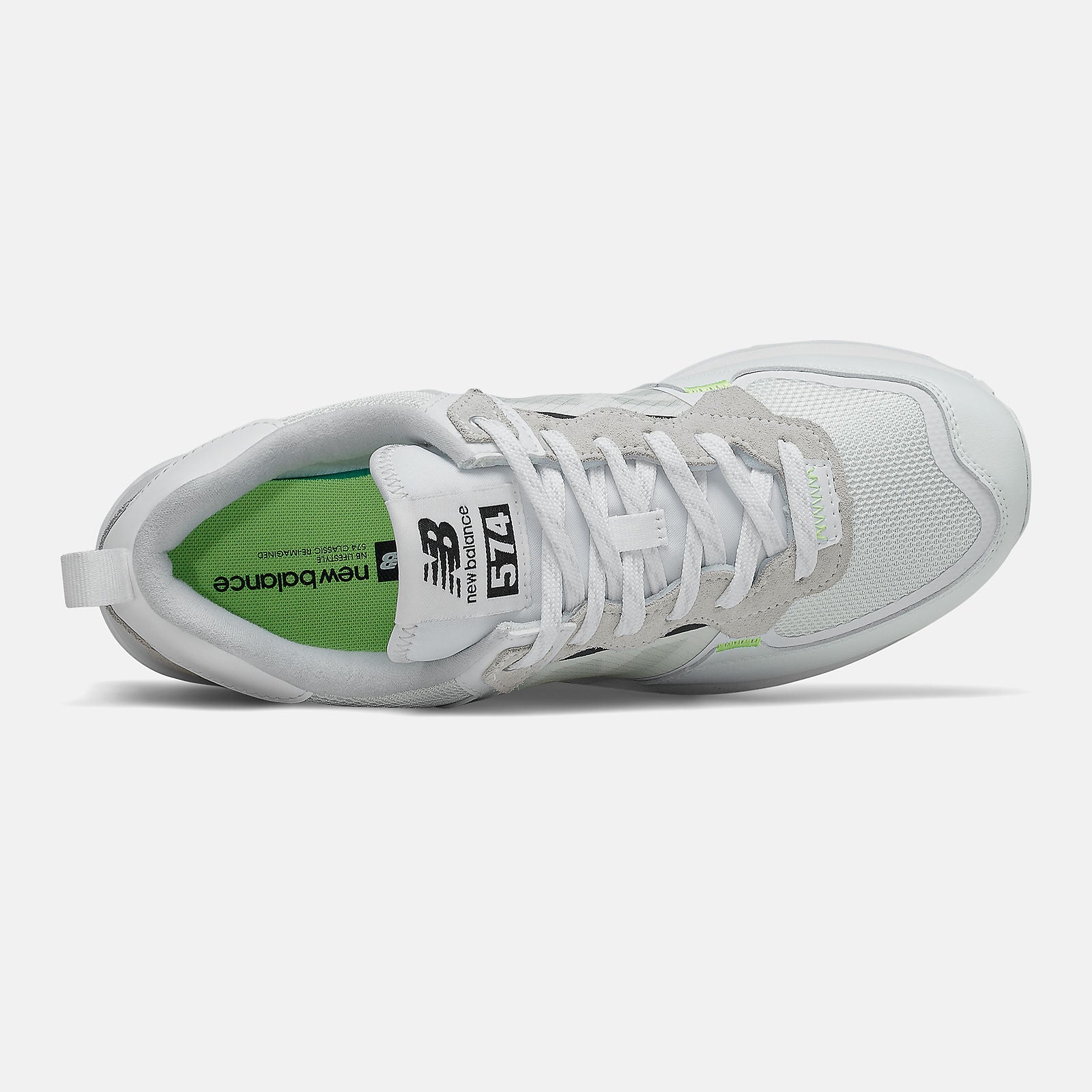 White/Summer Fog 574 New Balance Shoes