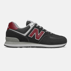 Black/NB Scarlet 574 New Balance Shoes