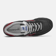 Black/NB Scarlet 574 New Balance Shoes