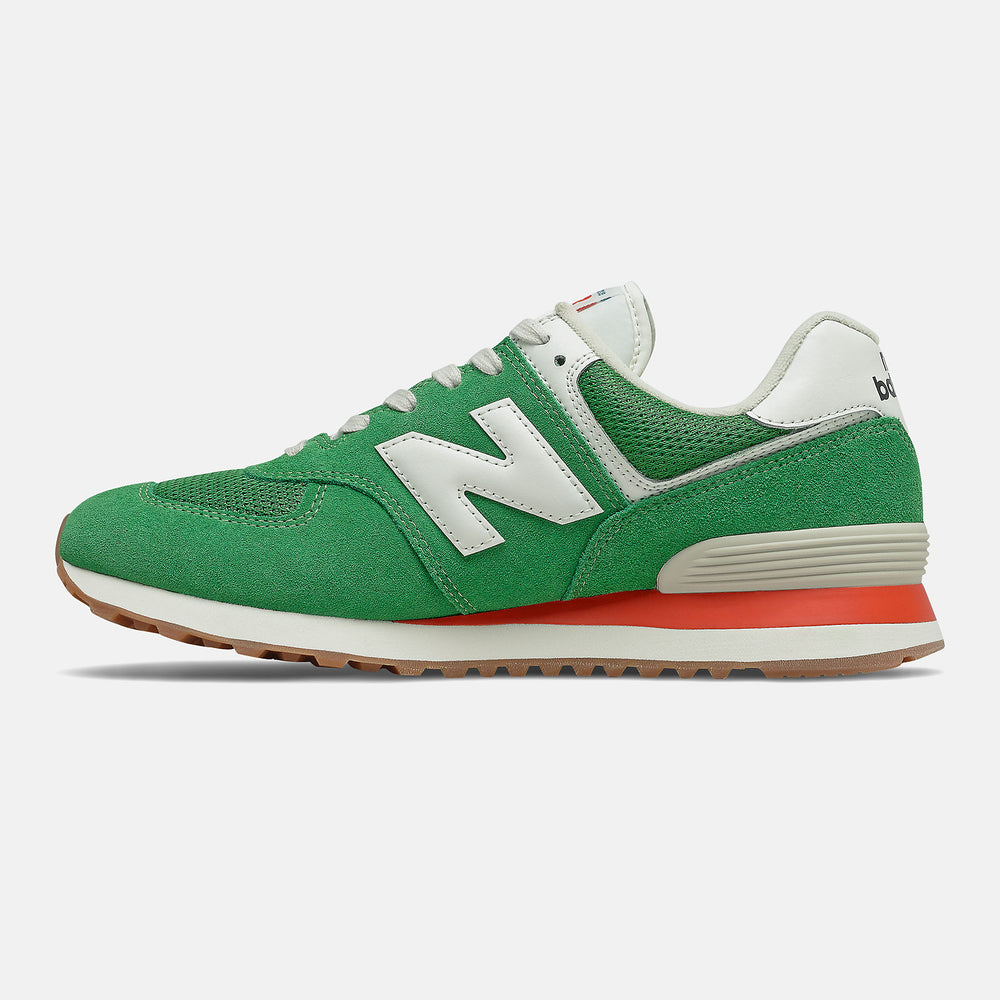 Varsity Green/Velocity Red 574 New Balance Shoes