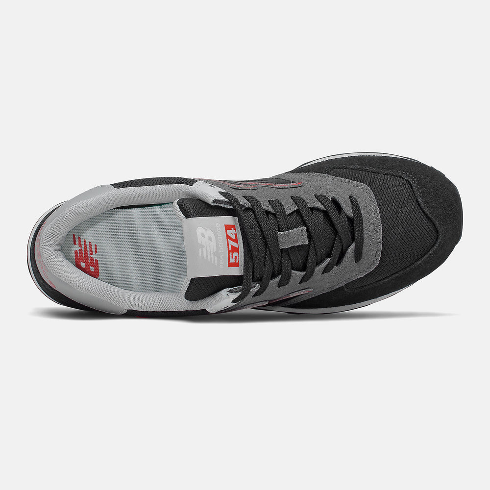 Black/Velocity Red 574 New Balance Shoes