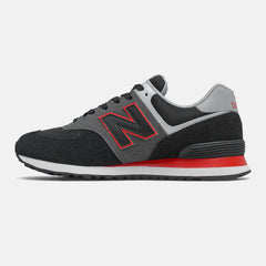 Black/Velocity Red 574 New Balance Shoes