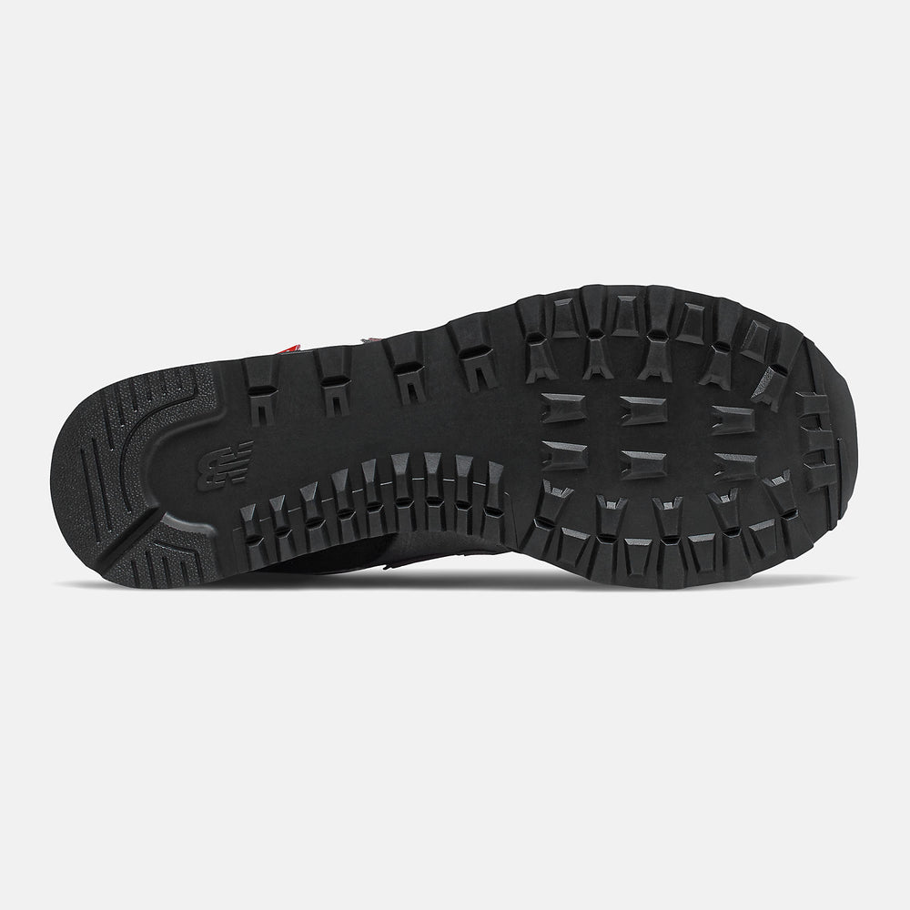 Black/Velocity Red 574 New Balance Shoes