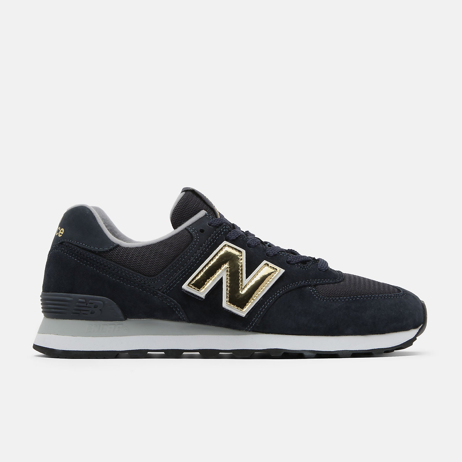 Navy 574 New Balance Shoes