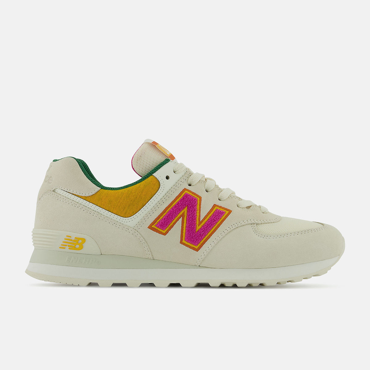 Cream/Pink 574 New Balance Shoes
