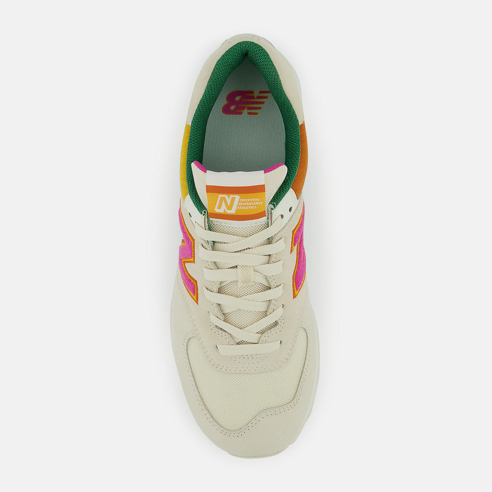 Cream/Pink 574 New Balance Shoes