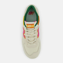Cream/Pink 574 New Balance Shoes