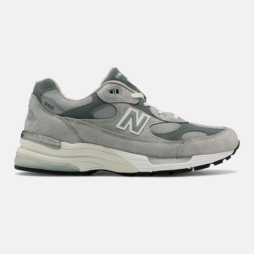 Grey/White Made in US 992 New Balance Shoes