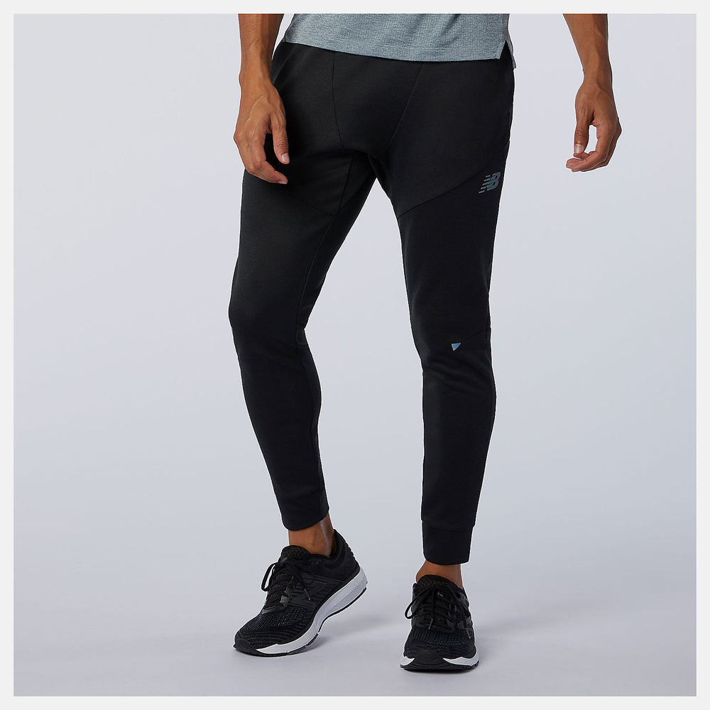 Black Heather Q Speed Run Pant New Balance Clothing