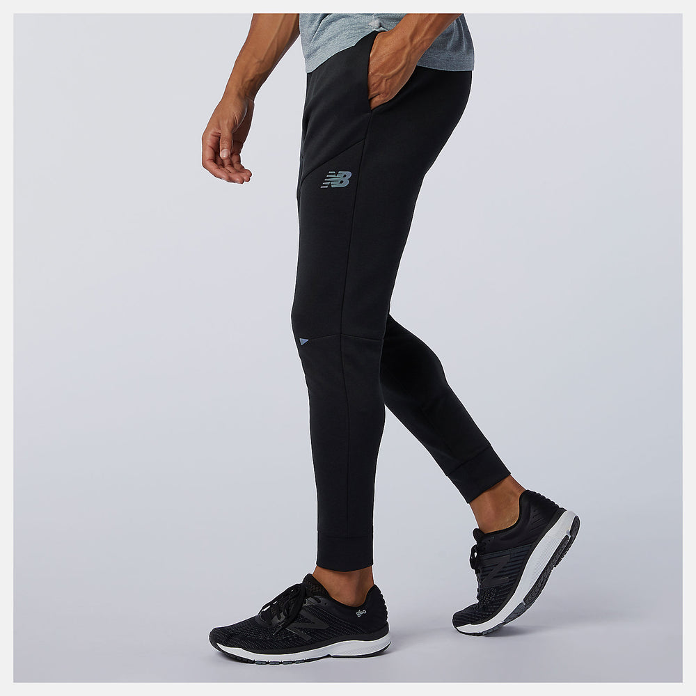 Black Heather Q Speed Run Pant New Balance Clothing