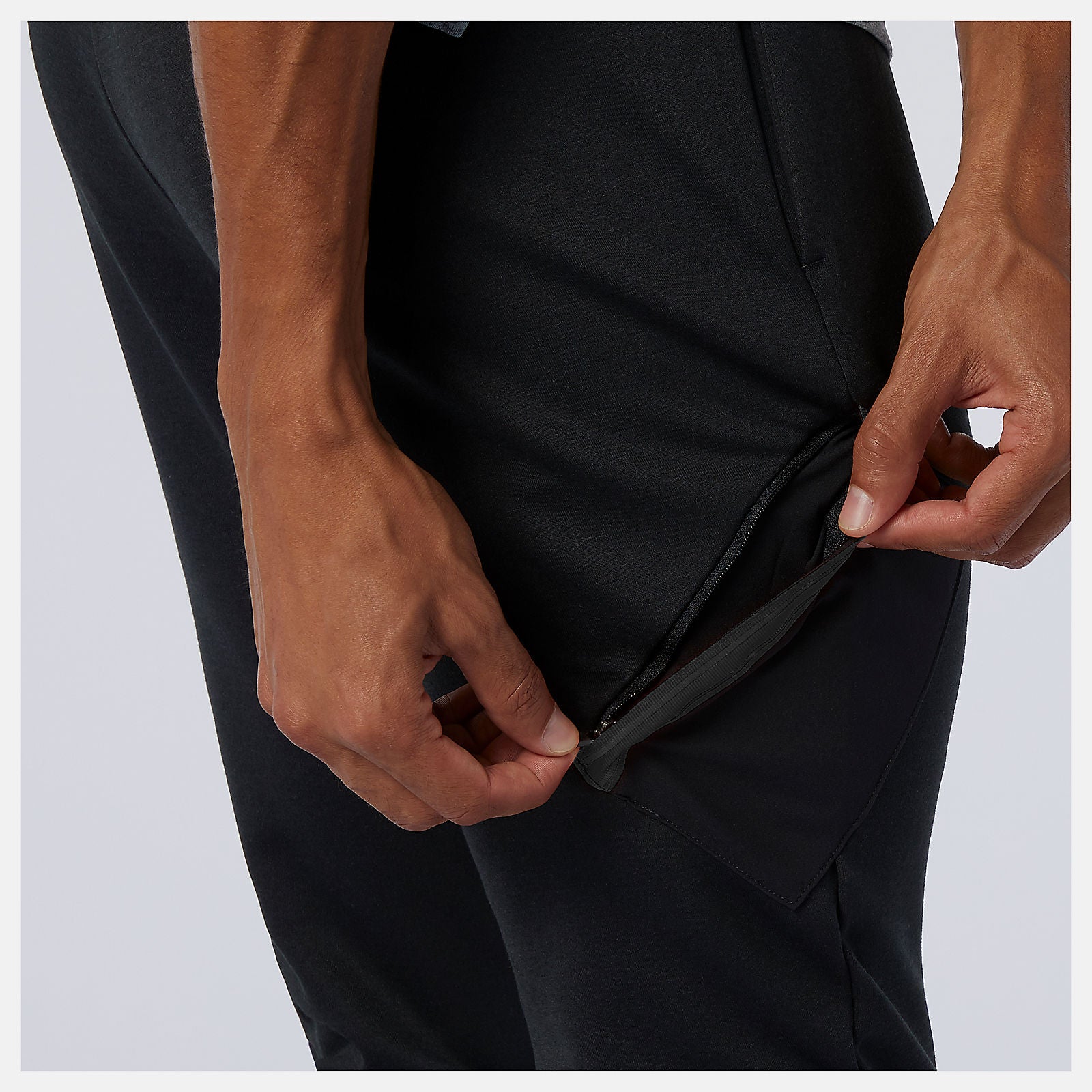 Black Heather Q Speed Run Pant New Balance Clothing