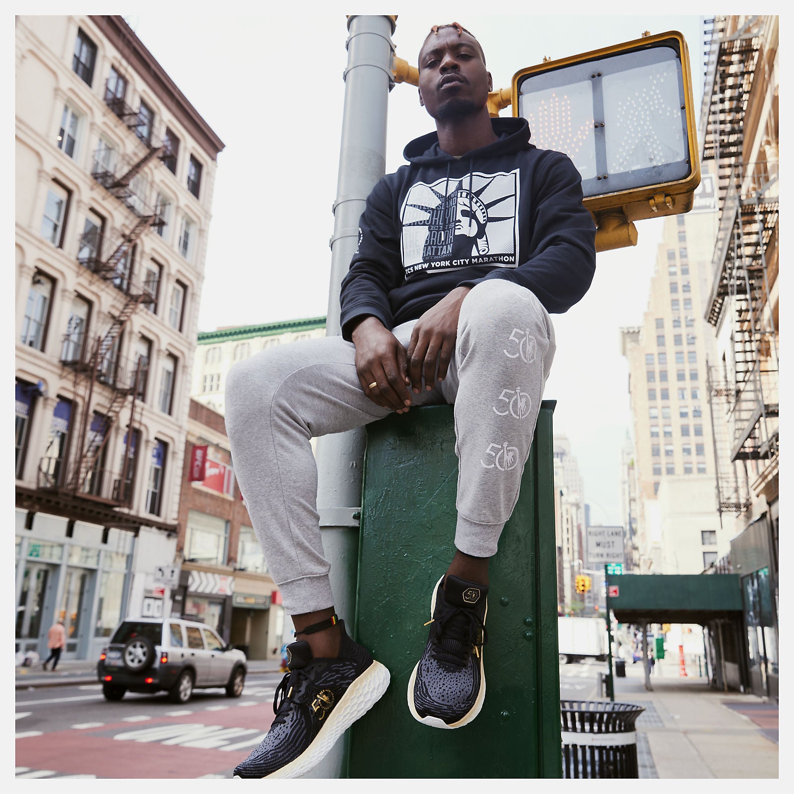 Athletic Grey NYC Marathon Essentials Stack Pack Sweatpant New Balance Clothing