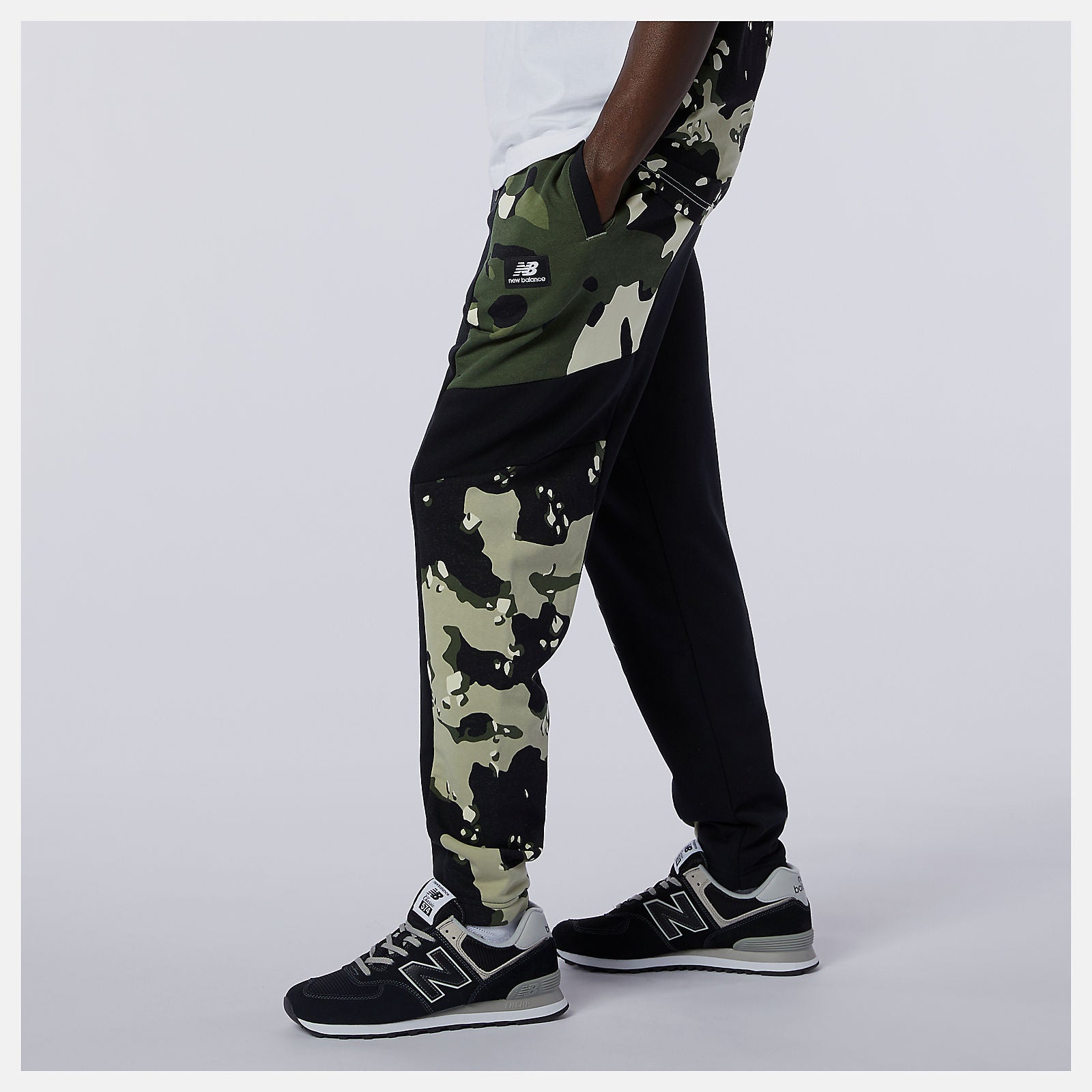 Black/Magnet NB Essential Camo Sweatpant New Balance Clothing