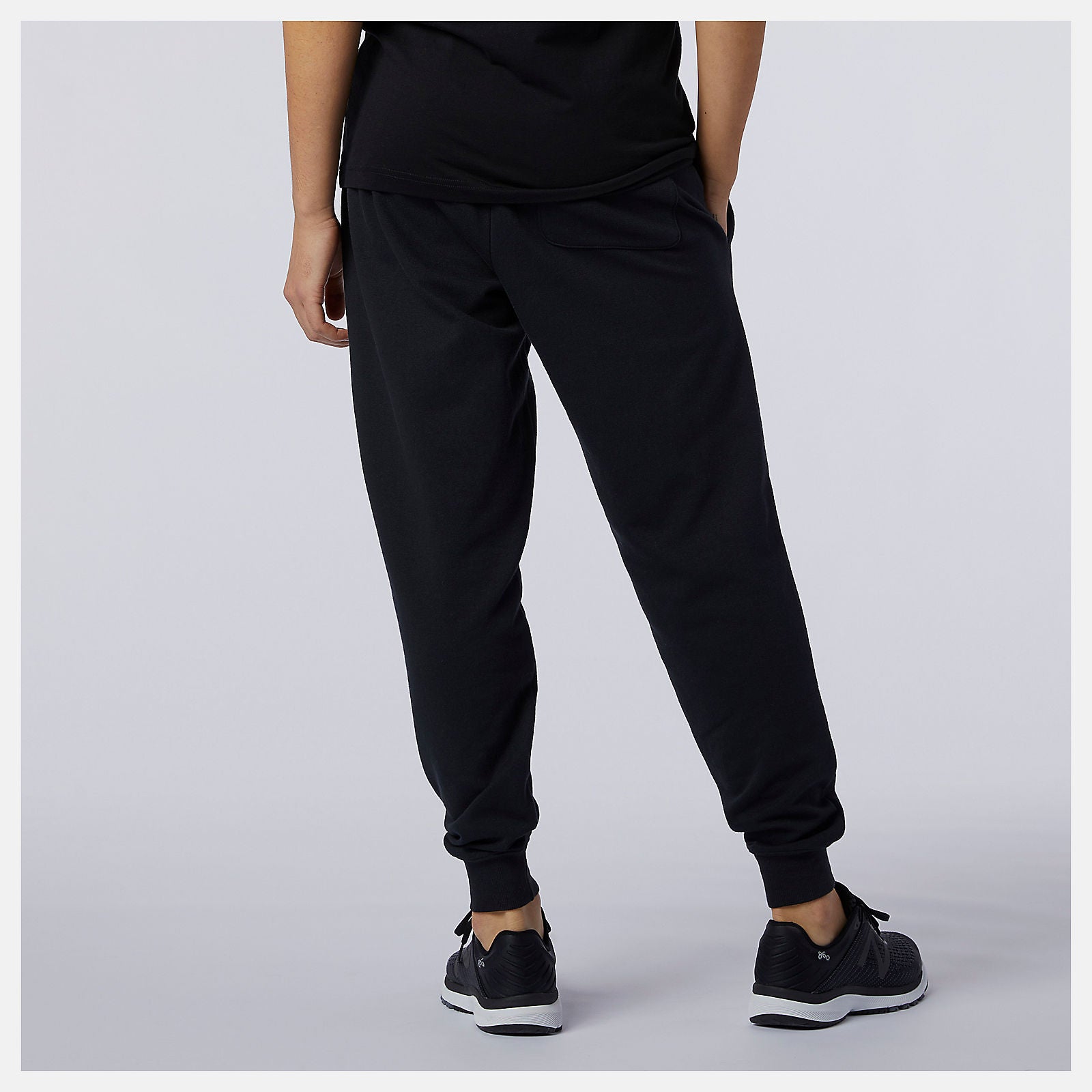 Black NB Essentials Embroidered Pant New Balance Clothing