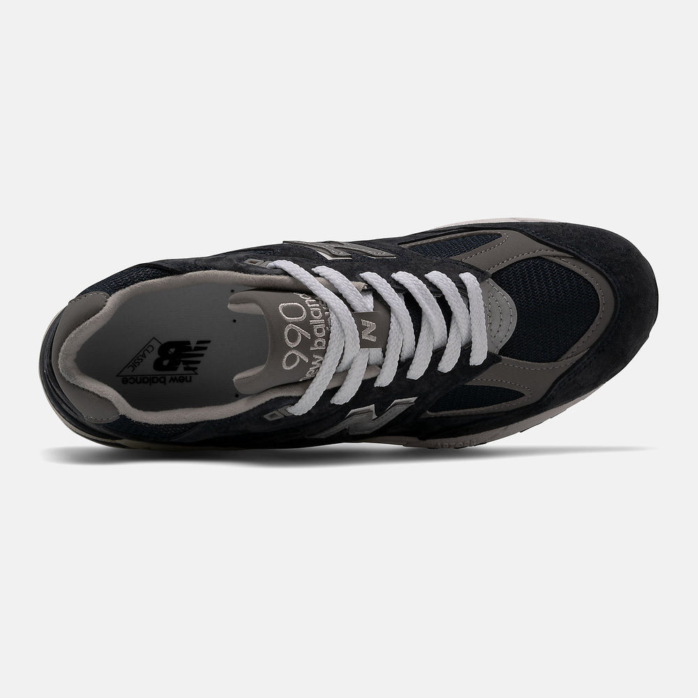 Navy/White Made IN US 990v2 New Balance Shoes
