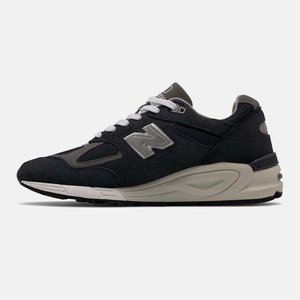 Navy/White Made IN US 990v2 New Balance Shoes