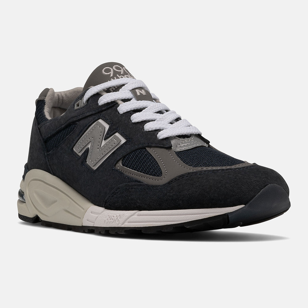 Navy/White Made IN US 990v2 New Balance Shoes