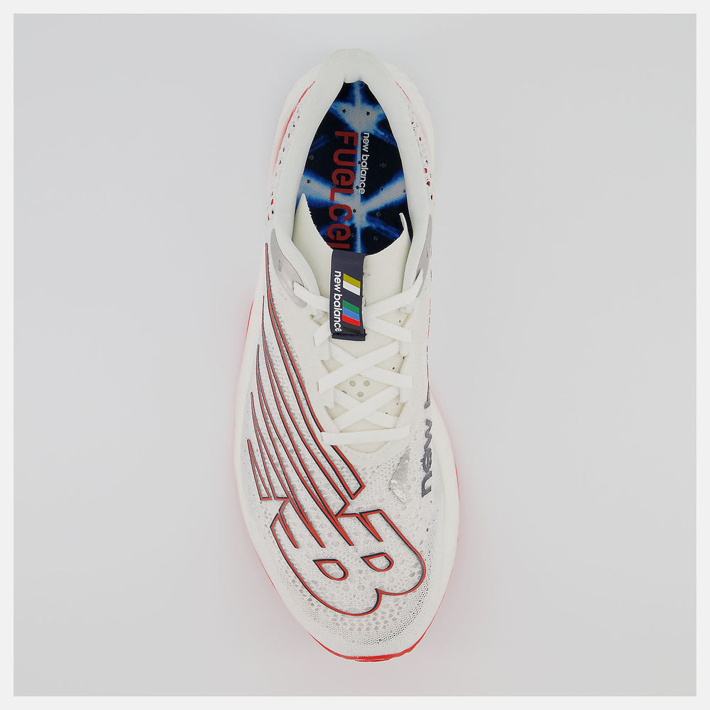 White/Neo Flame FuelCell RC Elite v2 New Balance Shoes