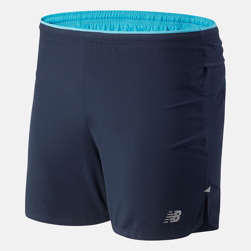 Eclipse Multi Printed Impact Run 5 Inch Short New Balance Clothing