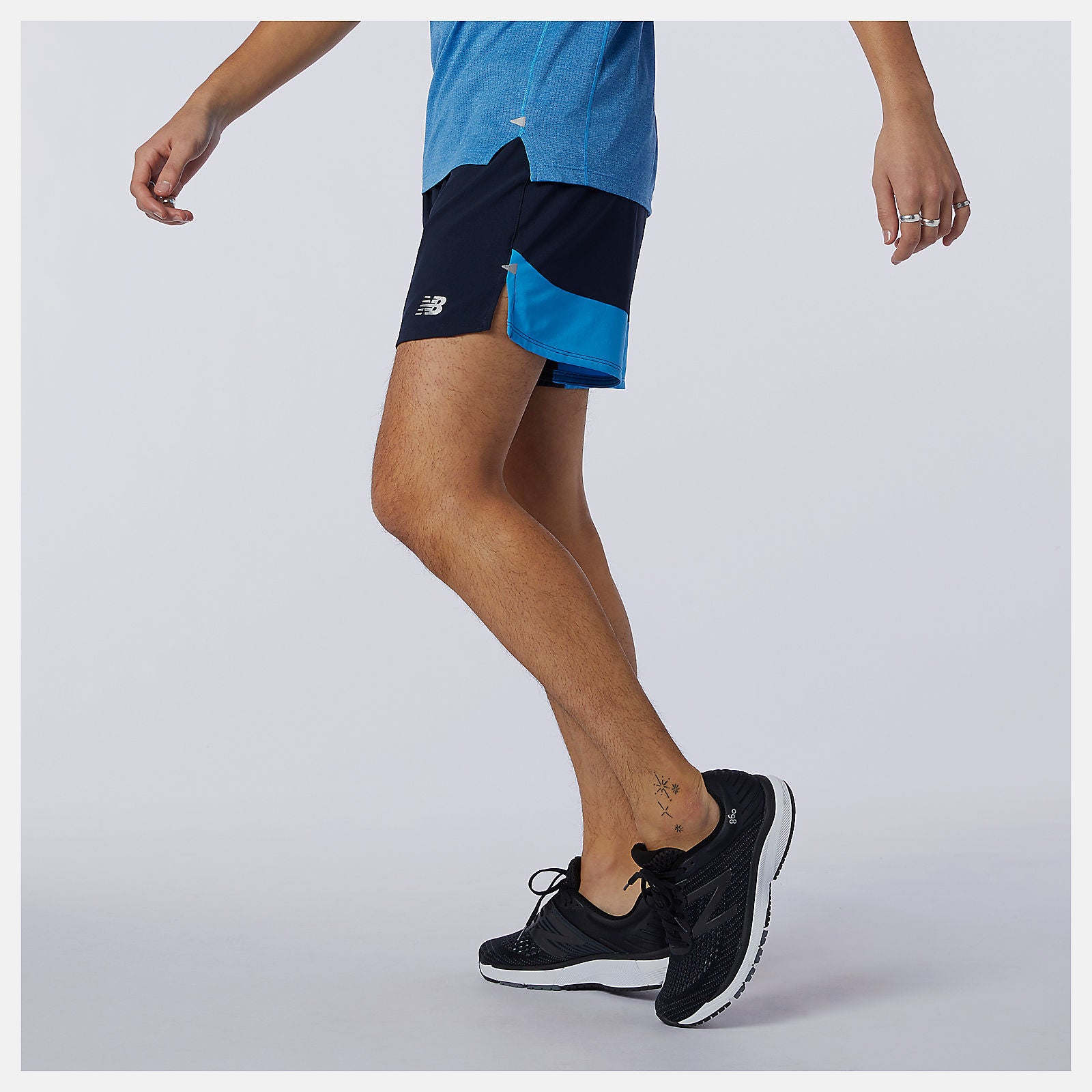 Helium Printed Impact Run 5 Inch Short New Balance Clothing