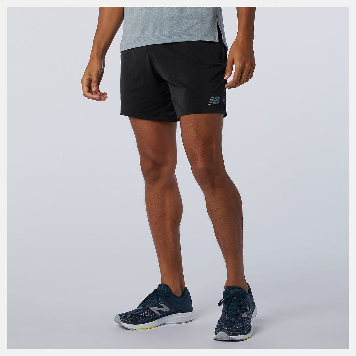 Black Q Speed Fuel 7 Inch Short New Balance Clothing