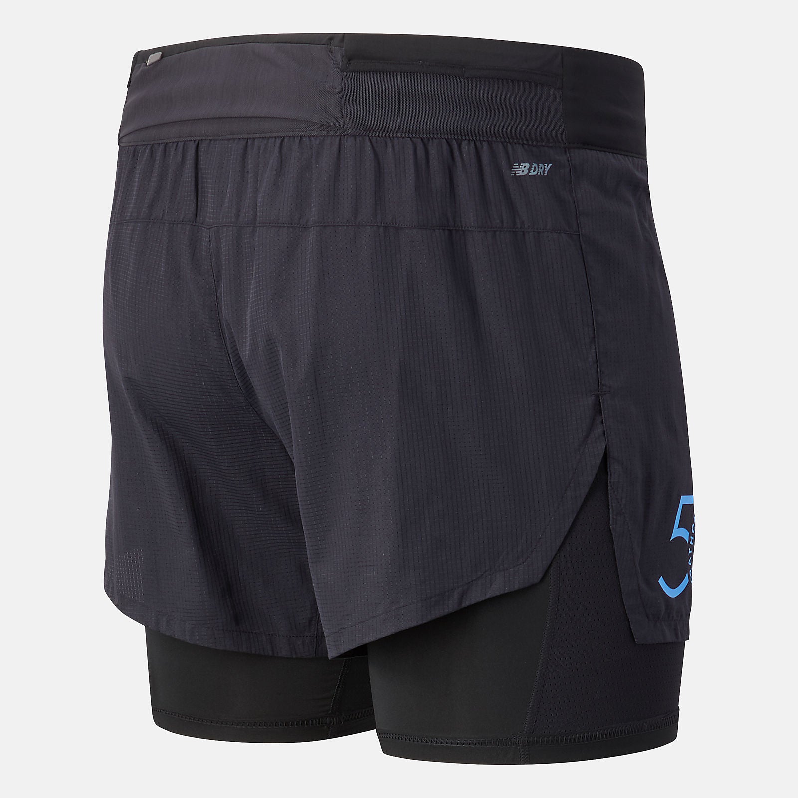 Black NYC Marathon Q Speed 5 inch 2 In 1 Short New Balance Clothing