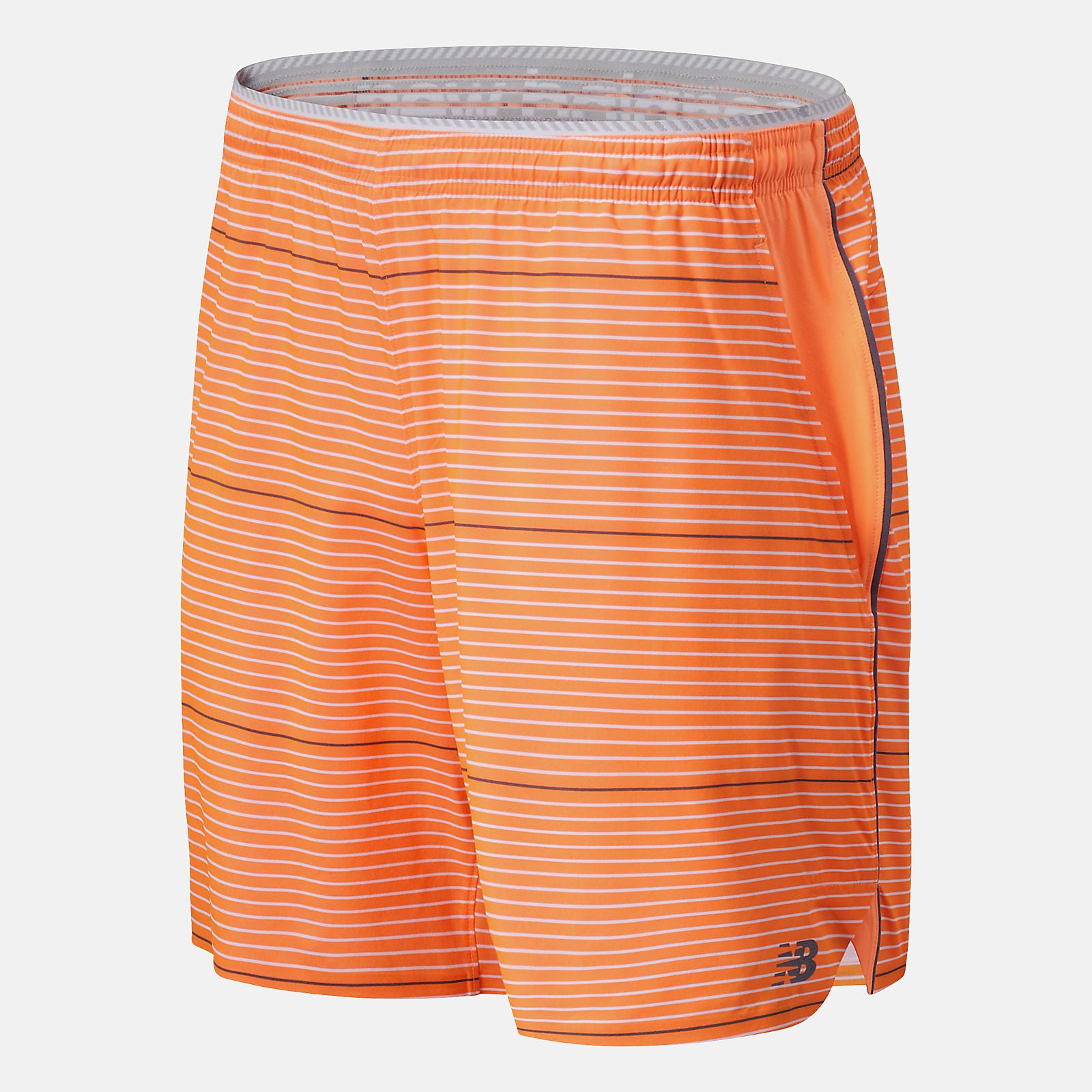Orange Printed Tournament Short New Balance Clothing