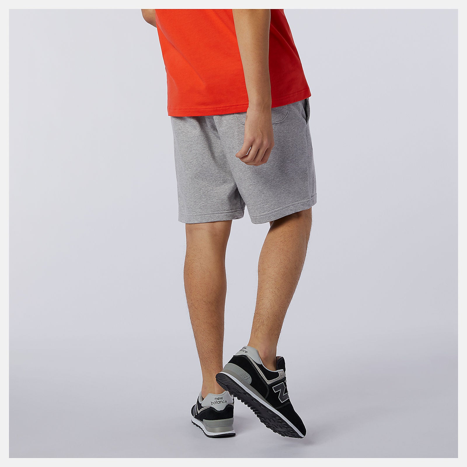Athletic Grey NB Essentials Stacked Logo Short New Balance Clothing