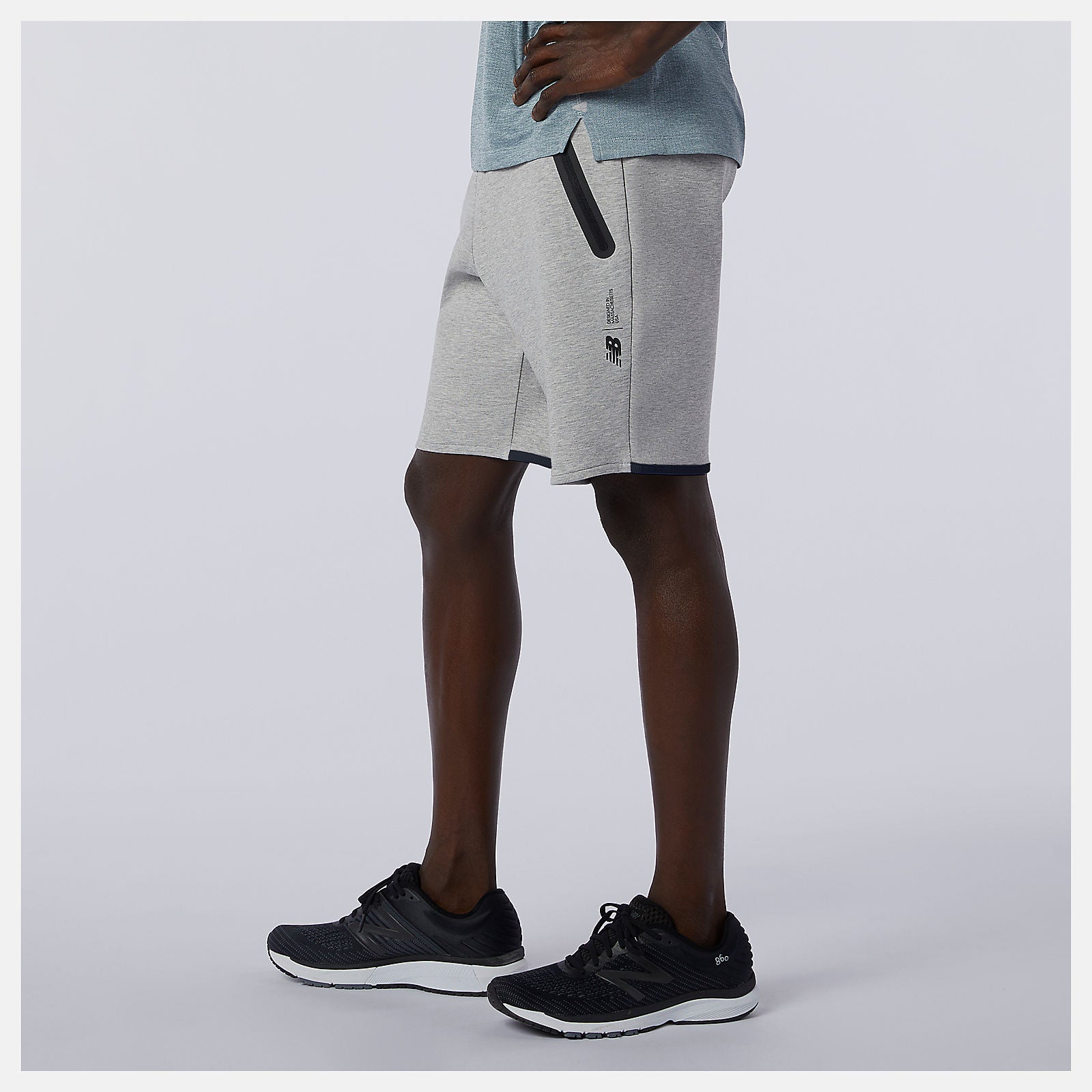 Athletic Grey Fortitech Fleece Short New Balance Clothing