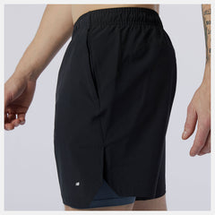 Black/Grey Fortitech 7 inch 2 In 1 Short New Balance Clothing