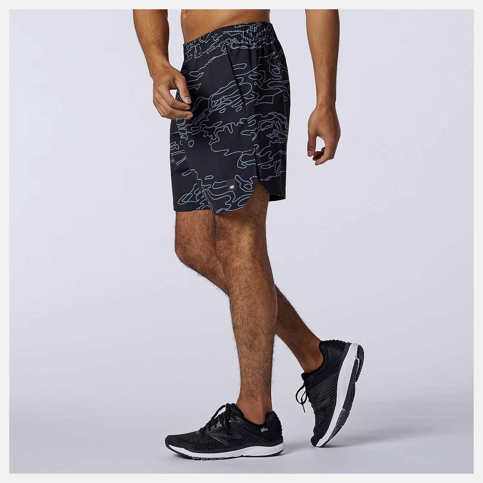 Black Fortitech Graphic 7 inch Woven Short New Balance Clothing