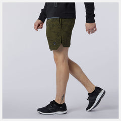 Oak Leaf Green Fortitech Graphic 7 inch Woven Short New Balance Clothing