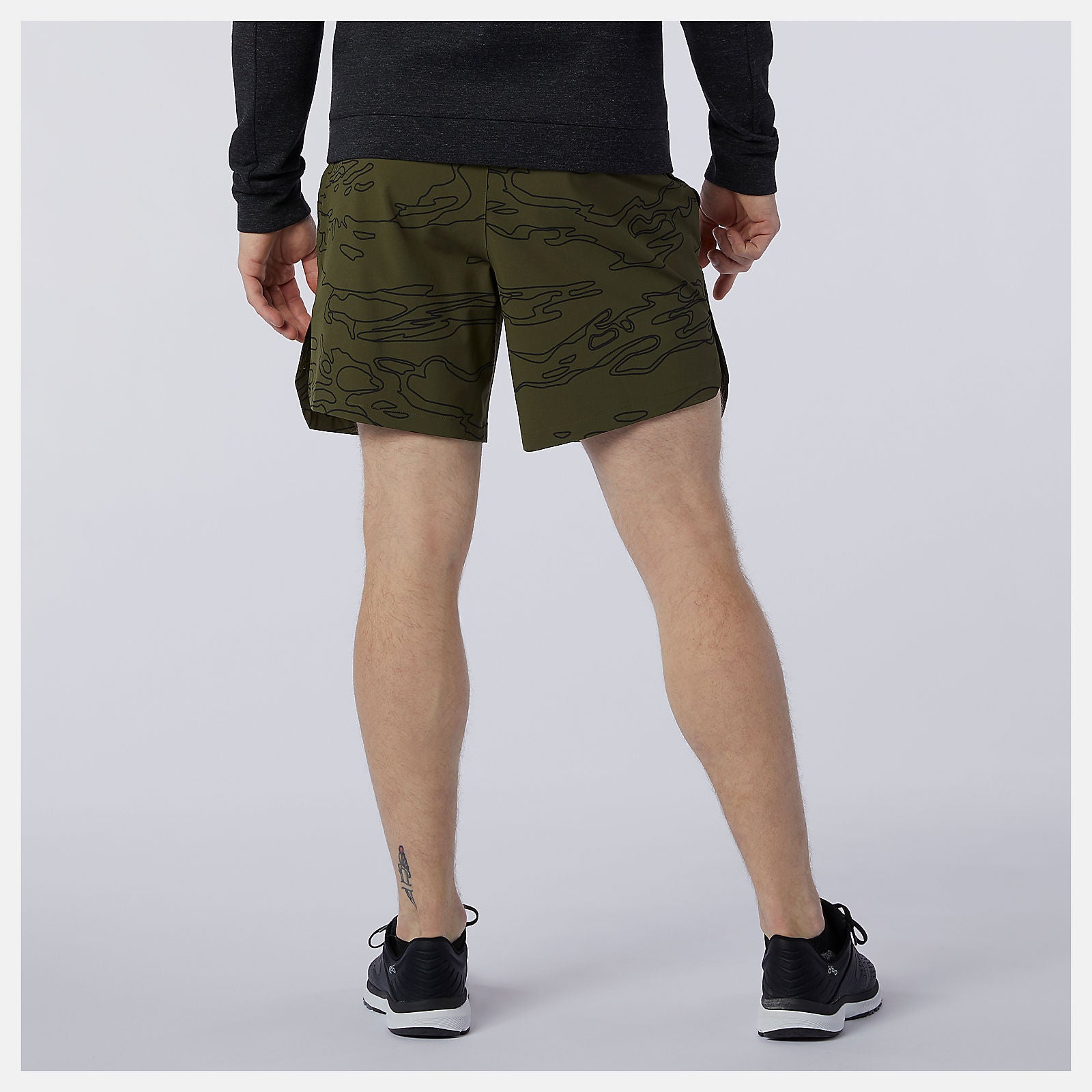 Oak Leaf Green Fortitech Graphic 7 inch Woven Short New Balance Clothing